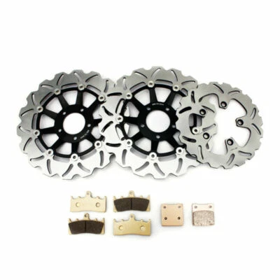 For Suzuki Front Rear Brake Rotors Pads GSXR750W 94 95 GSXR1100W 93-98 97 96 95 - Image 1 of 4
