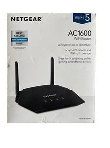 NETGEAR AC1600 Dual-Band Wi-Fi Router - R6260. Upto 20 Devices. 1200 Sq.ft - Picture 1 of 4