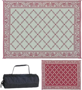 Stylish Camping 119125 9-Feet by 12-Feet Reversible Mat, Plastic Straw Rug, Larg - Picture 1 of 12