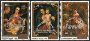 Cook Islands Stamp B100-B102 - Overprinted for Pope John Paul II - Picture 1 of 1