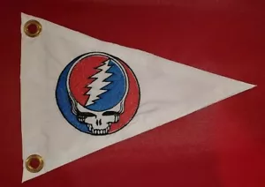 Custom Grateful Dead Stealie Triangle Safety Flag Burgee SAILBOAT KAYAK trike - Picture 1 of 14