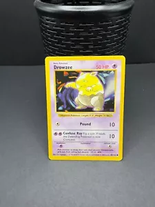 Pokémon Card - Drowzee - 49/102 - LP - Base Set Shadowless - Picture 1 of 8