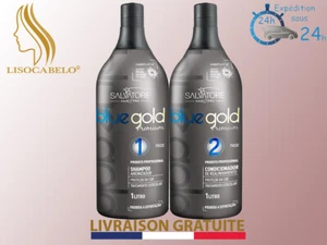 Lissage Sans Formol o Tanin 2x1000ml (Taninoplastie) SALVATORE BlueGold Premium - Imagen 1 de 1