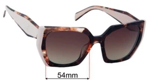 SFx Ersatz Sonnenbrillengläser passend für Prada SPR15WS - 54mm breit - Bild 1 von 26
