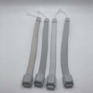 Lot Of 4 OEM Nintendo WII Remote Wrist Straps RVL- 018 Grey Cleaned Authentic - Picture 1 of 1
