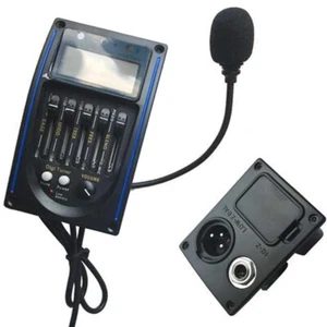 5 Bands EQ Folk Acoustic Guitar Pickup + MIC With Microphone And Slapping Pickup - Picture 1 of 5