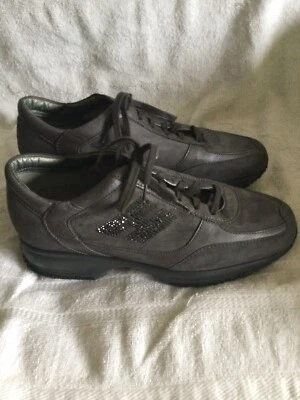 Hogan Suede/rhinestone Interactive Women’s Sneaker Size 40 EUR/10 US/8.5 UK - Image 1 of 4