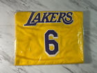 Nike Lebron James Los Angeles Lakers Jersey #6 Purple Gold New Sealed Xxl