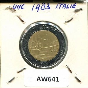 500 LIRE 1983 ITALY Coin BIMETALLIC #AW641C - Picture 1 of 3