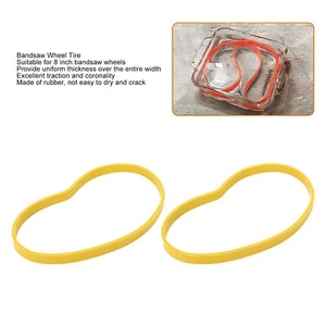 2PCS Band Saw Tires Woodworking Non Slip Rubber Tire Replacement for 8in Bandsaw - Picture 1 of 12