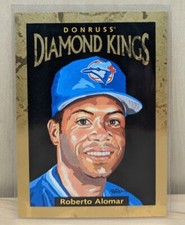 1996 Donruss Diamond Kings Roberto Alomar #DK-6 Blue Jays GOLD Foil /10000