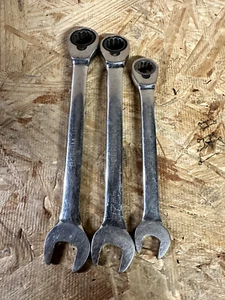 Blue-Point Chrome Ratcheting Combo Wrenches 12pt 14MM,17MM,18MM - Picture 1 of 7