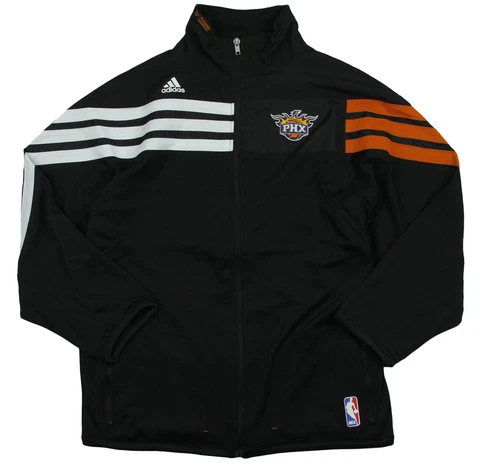 Adidas NBA Youth Boy's Phoenix Suns On The Court Zip Up Jacket, Black Cover