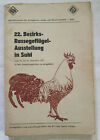 Brosch&#252;re 22. Bezirks Rassegefl&#252;gel Ausstellung in Suhl 1977