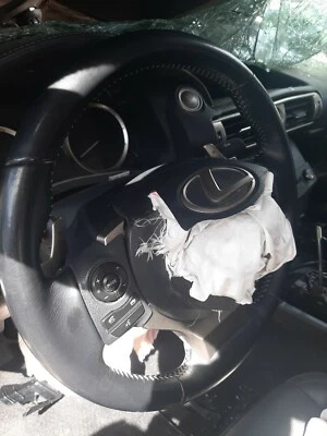 LEXUS 2017 IS200T IS350 IS250 BLACK LEATHER STEERING WHEEL , OEM  SHIFTERS - Image 1 of 4