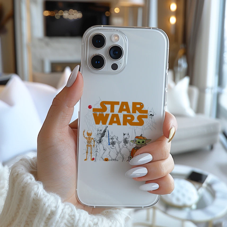 Vintage Disney Star Wars Stormtrooper Skeleton Darth Vader Phone Case AC913 - Image 1 of 1