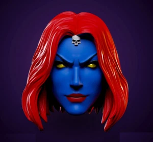 X-Men Mystique Comic Ver 1:12 scale custom unpainted Head 6" Action Figure - Foto 1 di 1