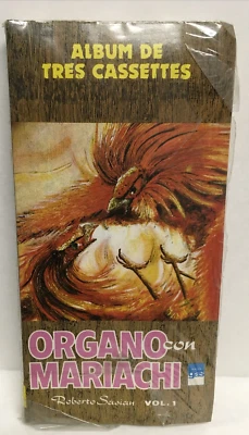 ÓRGANO CON MARIACHI ROBERTO SASIAN VOL 1 "3 CASSETTES ÁLBUM " - Image 1 of 3