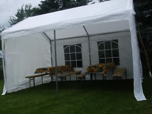 ***Zelt Pavillon - 3x4m - 2,70m hoch - Stahlrohr beschichtet 38mm - kein Plastik - Bild 1 von 9