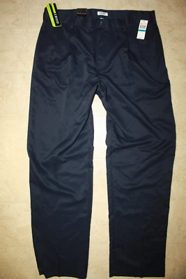 Calça de golfe masculina IZOD Perform X plissada dupla UPF-50 nova com etiquetas azul marinho profundo TAMANHO 36 X 34 - Imagem 1 de 4