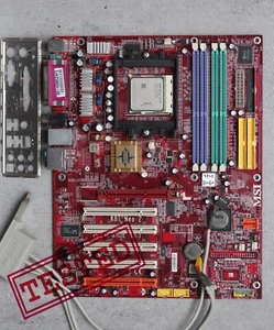 Socket 939 MSI K8T Neo 2-F VIA K8T800Pro MoBo with CPU Athlon 64 X2 & I/O Shield - Picture 1 of 16