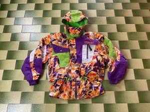 Giacca da sci vintage Descente multicolore con cappuccio staccabile full zip taglia M uomo - Foto 1 di 11