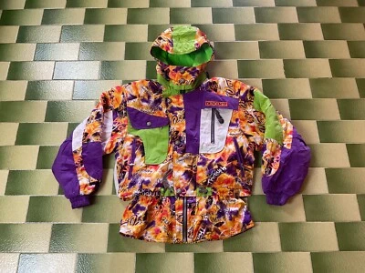 Vintage Descente Multicolor Ski Jacket with Detachable Hood Full-Zip Size Mens M - Image 1 of 4