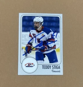 Teddy Stiga Signed Custom Card - Boston College - Nashville Predators Autograph - Picture 1 of 3