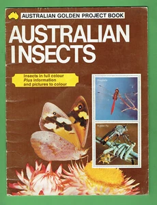 #AA.   1971  GOLDEN STAMP PROJECT BOOK - AUSTRALIAN  INSECTS - Bild 1 von 3