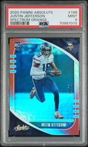 2020 Panini Absolute SPCTRM Orange #168 Justin Jefferson Rookie RC 58/75 PSA 9 - Bild 1 von 2