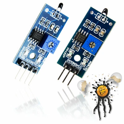 NTC Temperatur Sensor LM393 Modul 3/4 Pin 3-5V analog digital Out -20°C-+80°C - Bild 1 von 2