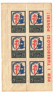 FE0135 - II Campagna AntiTBC foglietto completo - 1932 - Bild 1 von 1