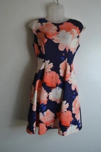 Vince Camuto, Dress, Blue, Floral, Pockets, Sleeveless, Size 2 - Picture 1 of 11