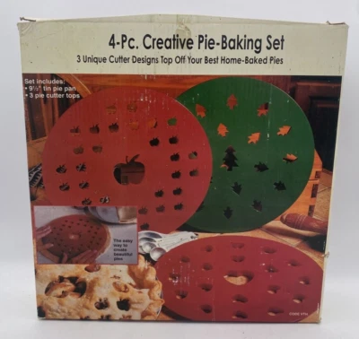 Set creativo para hornear pastel Top Cutter Diseños Manzanas Árboles de Navidad Corazones 4 piezas Foto 1 de 4