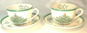 SPODE Christmas Tree Tea cup and saucer set plate China Porcelain - Picture 1 of 7
