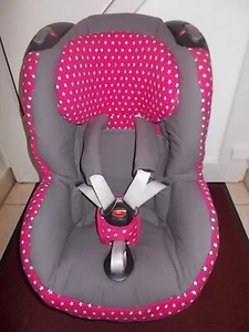 Maxi-Cosi-Tobi Bezug Ersatzbezug grau pink mit kleinen Sternen *neu* - Bild 1 von 1
