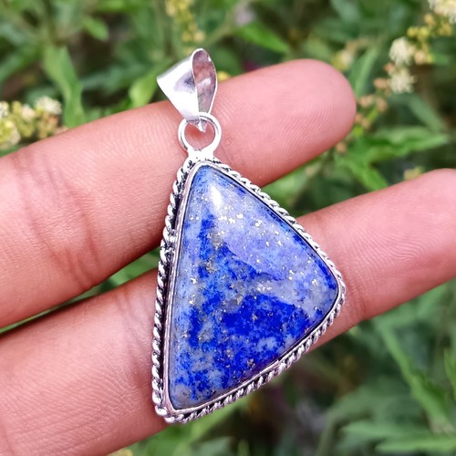 VETEMENTS Lapislazzuli pietra preziosa argento sterling 925 placcato 1 pz ciondolo design gioielli