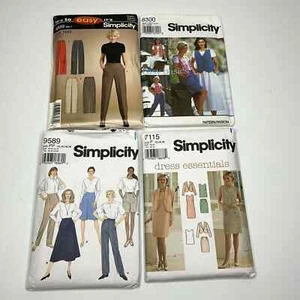 90s Simplicity Womens Workwear Patterns Pants Vests Dresses Skirts Jacket Top - Picture 1 of 11
