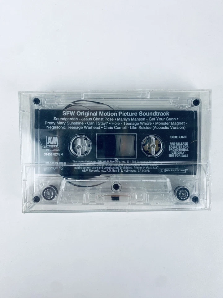SFW Soundtrack Cassette Tape Pre-Release PROMO Hole, Manson, Chris Cornell RARE - Image 1 of 4