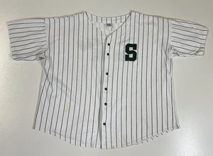 Camiseta deportiva vintage a rayas del estado de Michigan talla XL cuadrada puerta trasera East Lansing EE. UU. 90 - Imagen 1 de 10