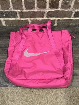 Bolso de Mano Nike Doble Asa Cremallera Laterales Rosa Fucsia Gimnasio Yoga - Diseño Agotado Foto 1 de 4