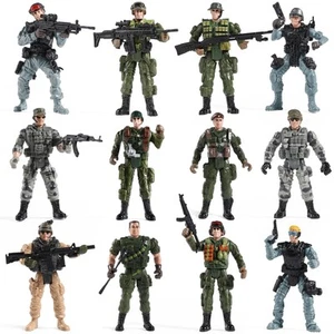 US Army Men and SWAT Team Toy Soldiers Action Figures with Military Weapons A... - Picture 1 of 9