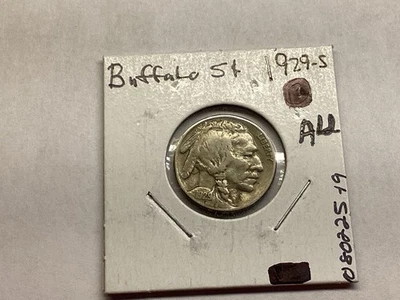 1929 S Buffalo Nickel 5 Cent in Fine Condition San Francisco Mint 080825193a - Image 1 of 4