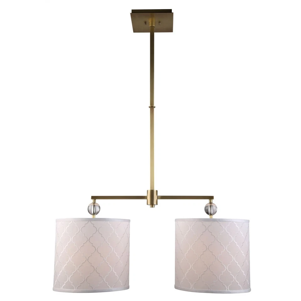 Elegant Lighting 1445D34BB Gemma Pendant Burnished Brass - Image 1 of 1