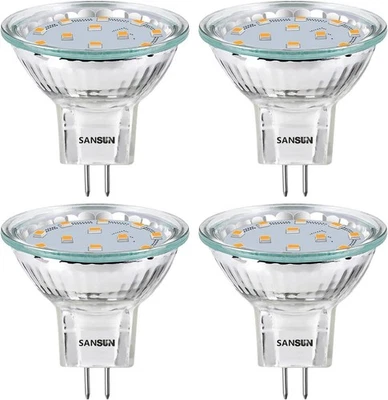 3W MR11 LED Landscape Light 4 Count (Pack of 1), 3000k (Soft White Glow)  - Image 1 of 4