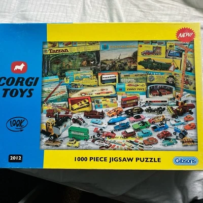 Gibson Jigsaw Puzzle - Corgi Toys - 1000 Pieces - Complete - Classic Toy Cars. - Image 1 of 4