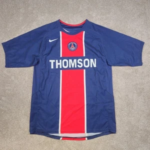 Paris Saint-Germain Jersey Mens Small Blue Red Ligue 1 Soccer Nike PSG 2005-06 - Picture 1 of 16