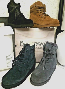BEARPAW Phoebe Stiefel Schnürstiefel Wildleder Wolle mit NeverWet vier Farben Neu - Bild 1 von 12