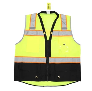 Shine Bright Safety Vest Mens 3XL Yellow Hi Vis Reflective Class 2 ANSI 107 - Picture 1 of 10