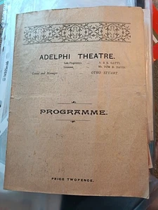 Programme Adelphi Threatre HAMLET/Irving London 1905 Good Condition Little Wear - Picture 1 of 9